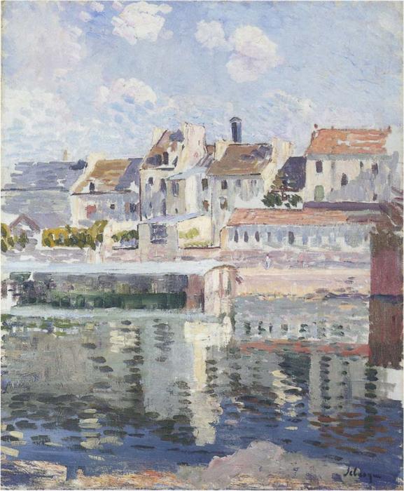 Wikioo.org - The Encyclopedia of Fine Arts - Painting, Artwork by Henri Lebasque - The Marne at LAgny