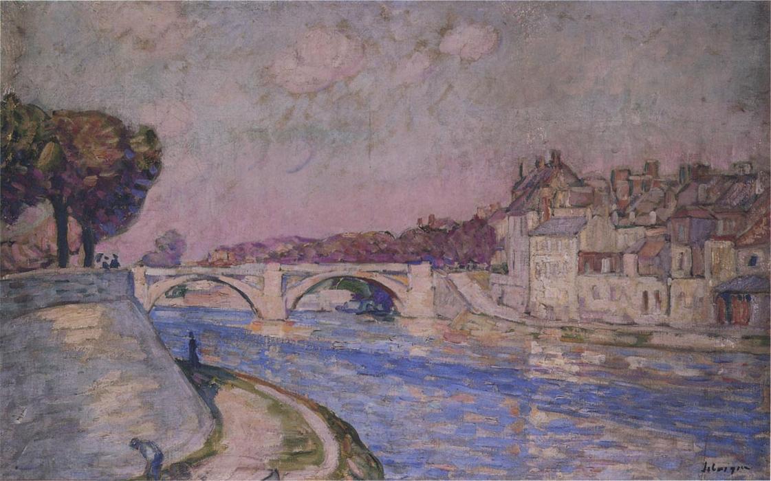 WikiOO.org - Encyclopedia of Fine Arts - Schilderen, Artwork Henri Lebasque - The Marne at LAgny