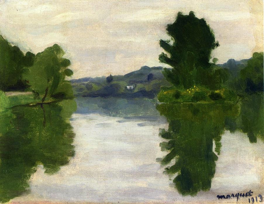 Wikioo.org - The Encyclopedia of Fine Arts - Painting, Artwork by Albert Marquet - The Marne at the Park Saint-Maur