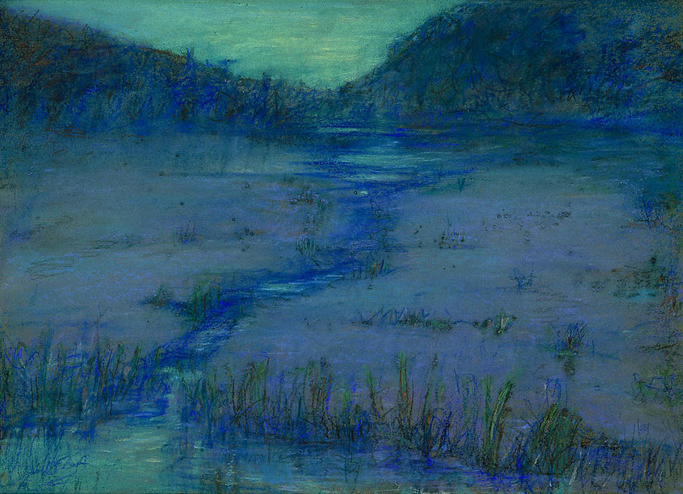 Wikioo.org - The Encyclopedia of Fine Arts - Painting, Artwork by Alice Pike Barney - Marshlands at Sundown
