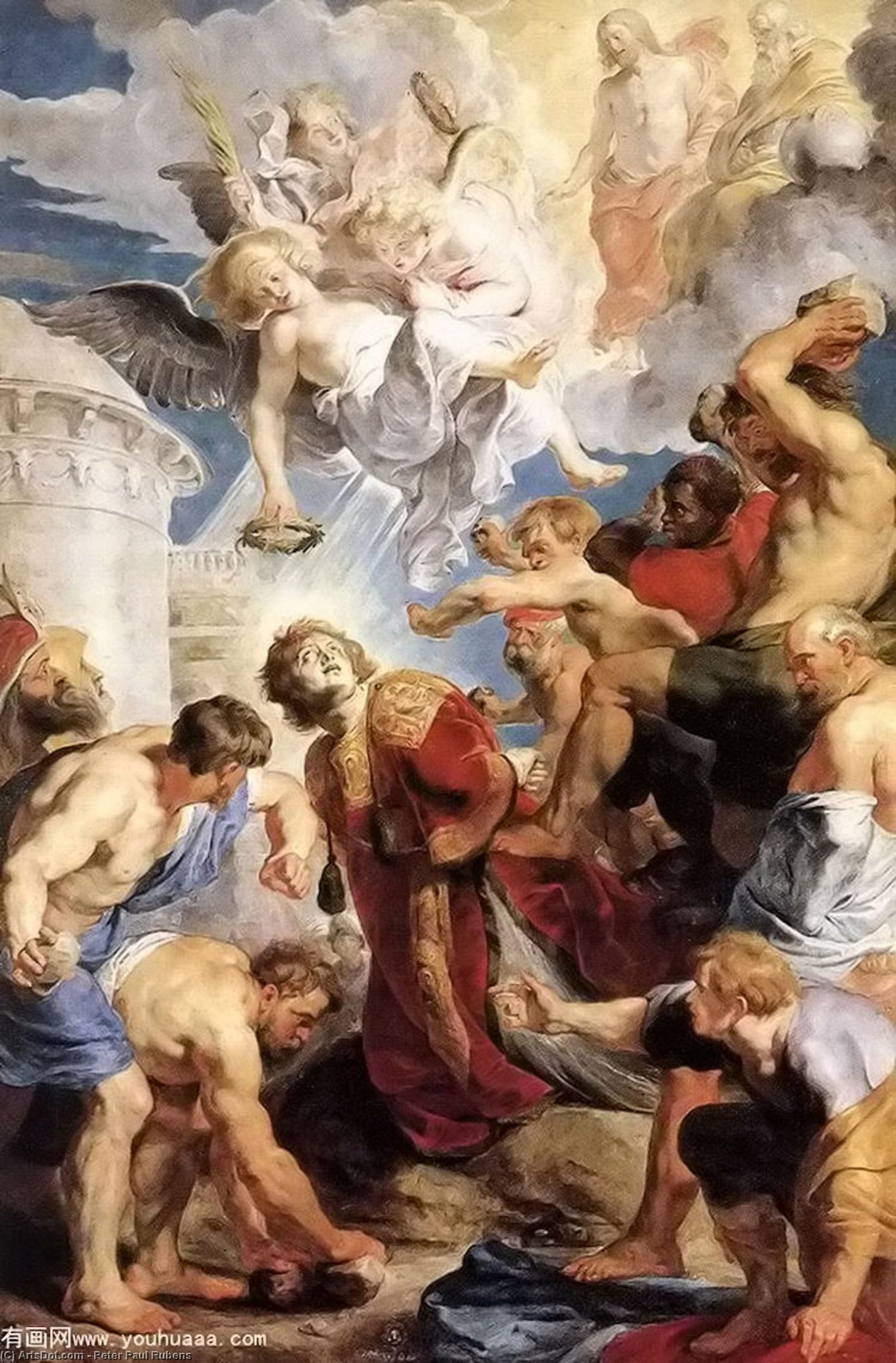WikiOO.org - Encyclopedia of Fine Arts - Maľba, Artwork Peter Paul Rubens - The Martyrdom of St. Stephen