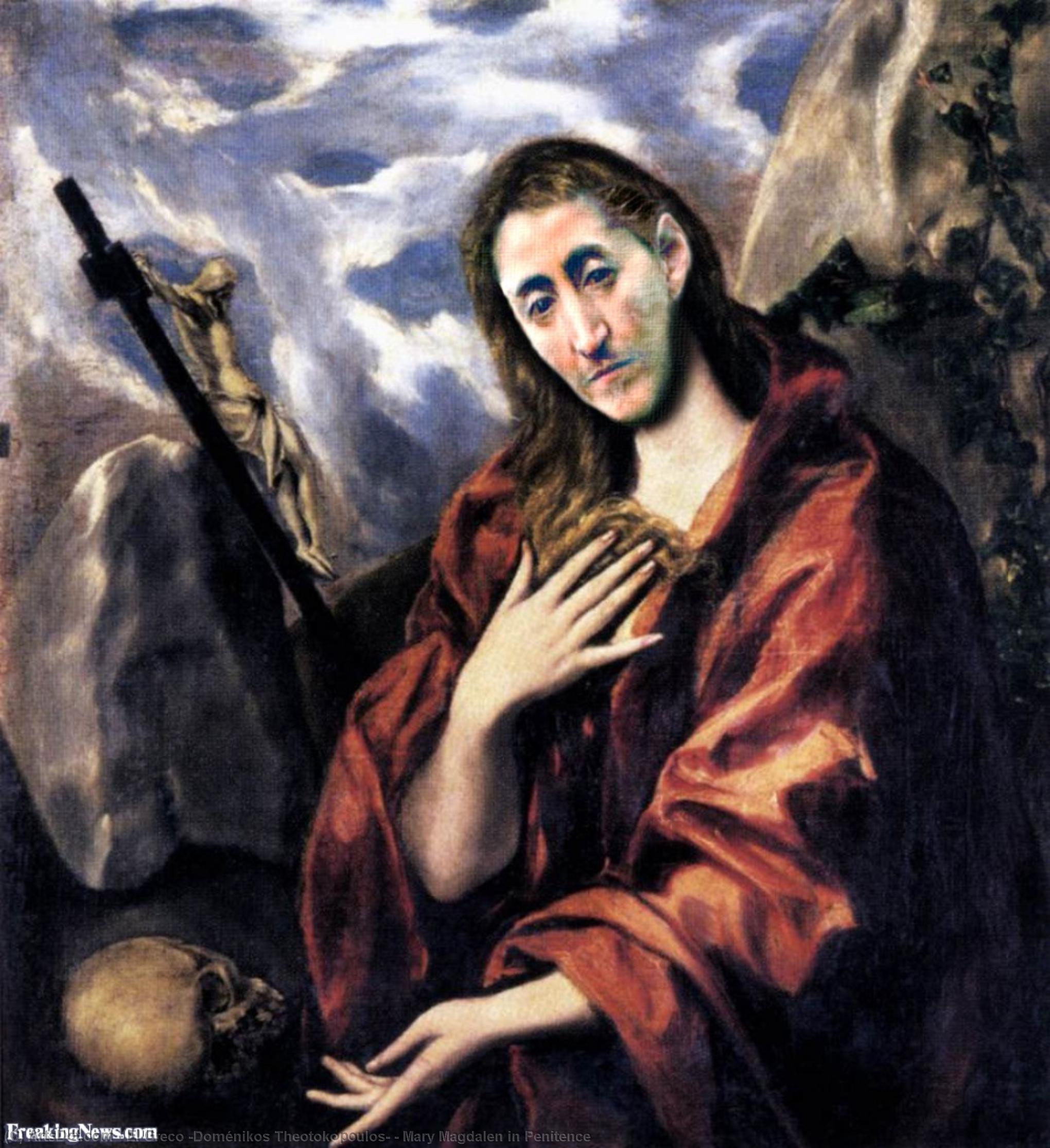 WikiOO.org - Encyclopedia of Fine Arts - Malba, Artwork El Greco (Doménikos Theotokopoulos) - Mary Magdalen in Penitence