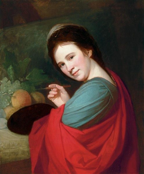 Wikioo.org – La Enciclopedia de las Bellas Artes - Pintura, Obras de arte de George Romney - Mary Moser