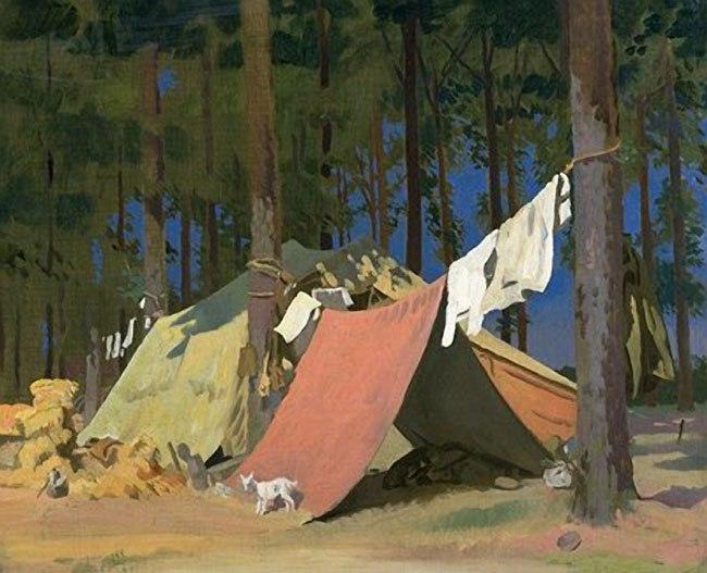 Wikioo.org - The Encyclopedia of Fine Arts - Painting, Artwork by William Newenham Montague Orpen - Mascot of The Coldstream Guards