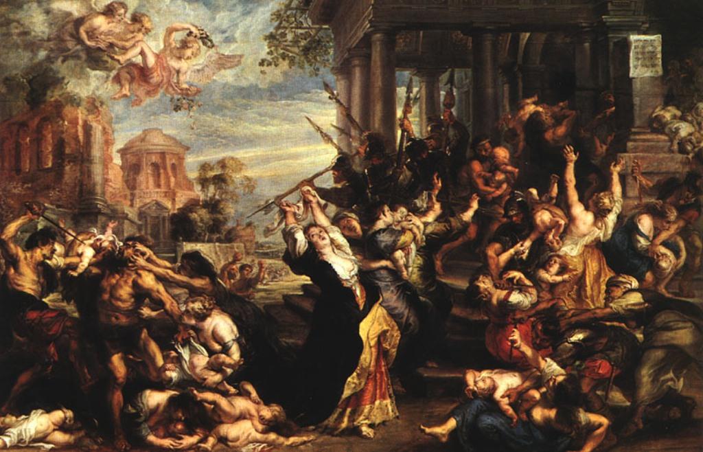 Wikioo.org – La Enciclopedia de las Bellas Artes - Pintura, Obras de arte de Peter Paul Rubens - Masacre de los Inocentes
