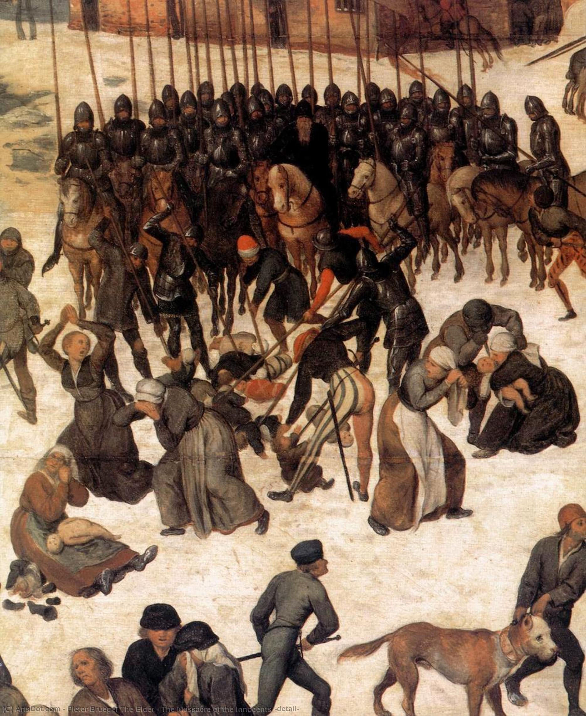 WikiOO.org - Encyclopedia of Fine Arts - Maľba, Artwork Pieter Bruegel The Elder - The Massacre of the Innocents (detail)