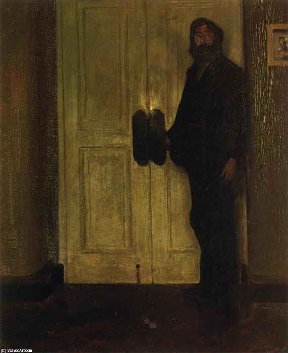 Wikioo.org - The Encyclopedia of Fine Arts - Painting, Artwork by Alfred Henry Maurer - Man at the Door