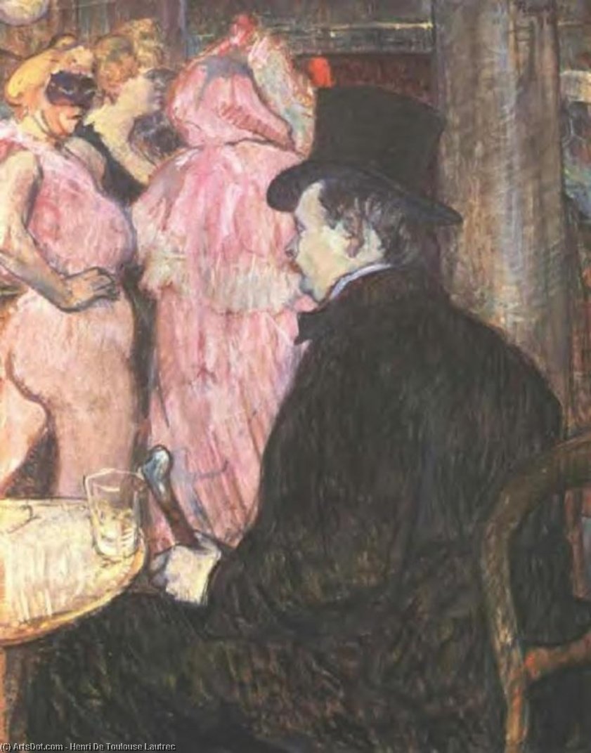 Wikioo.org – L'Encyclopédie des Beaux Arts - Peinture, Oeuvre de Henri De Toulouse Lautrec - maxime de thomas à l'opéra ball