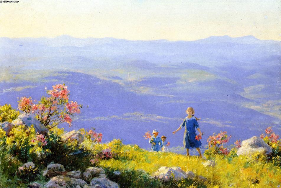 Wikioo.org - The Encyclopedia of Fine Arts - Painting, Artwork by Charles Courtney Curran - May Afternoon
