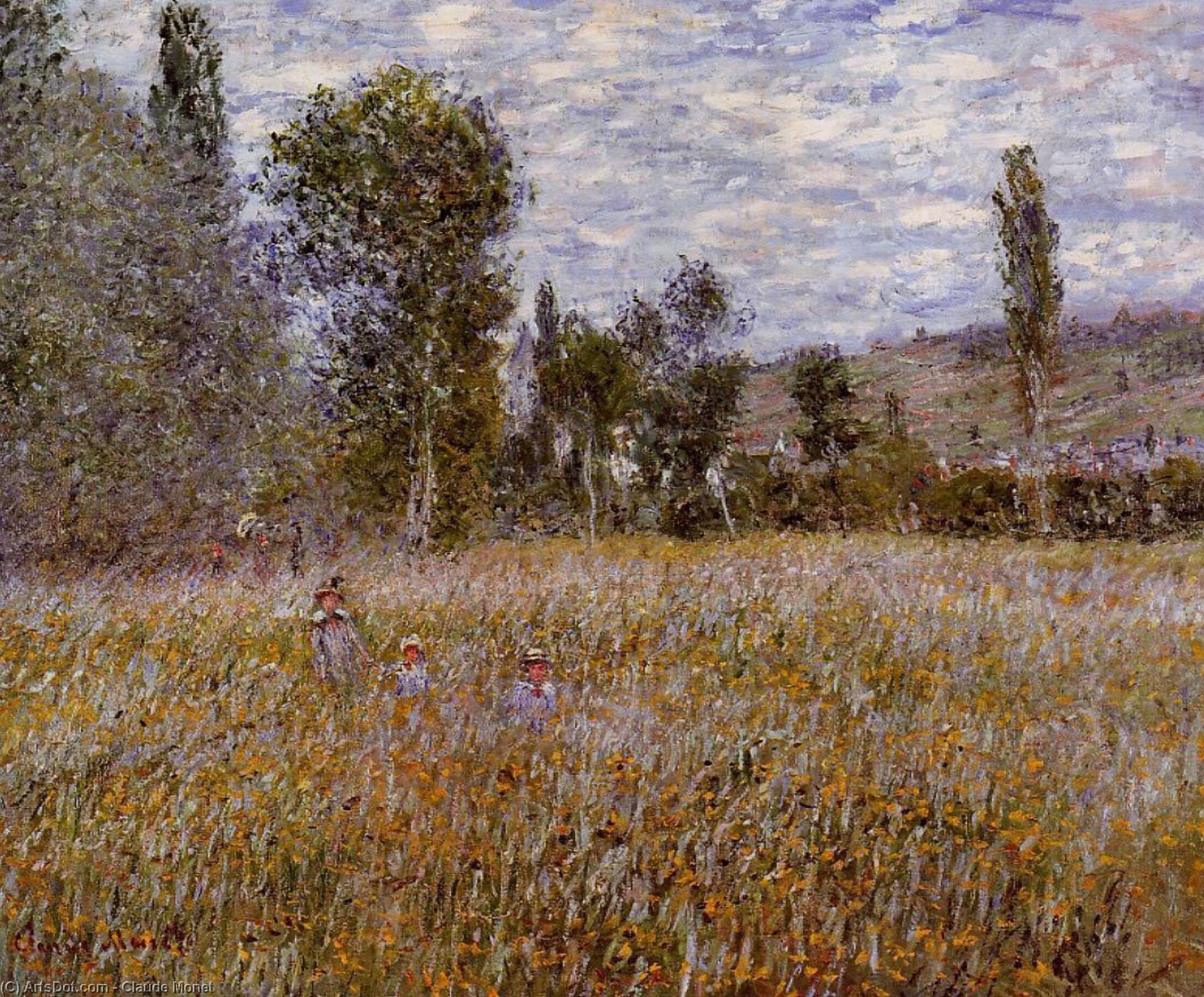 Wikioo.org - The Encyclopedia of Fine Arts - Painting, Artwork by Claude Monet - A Meadow