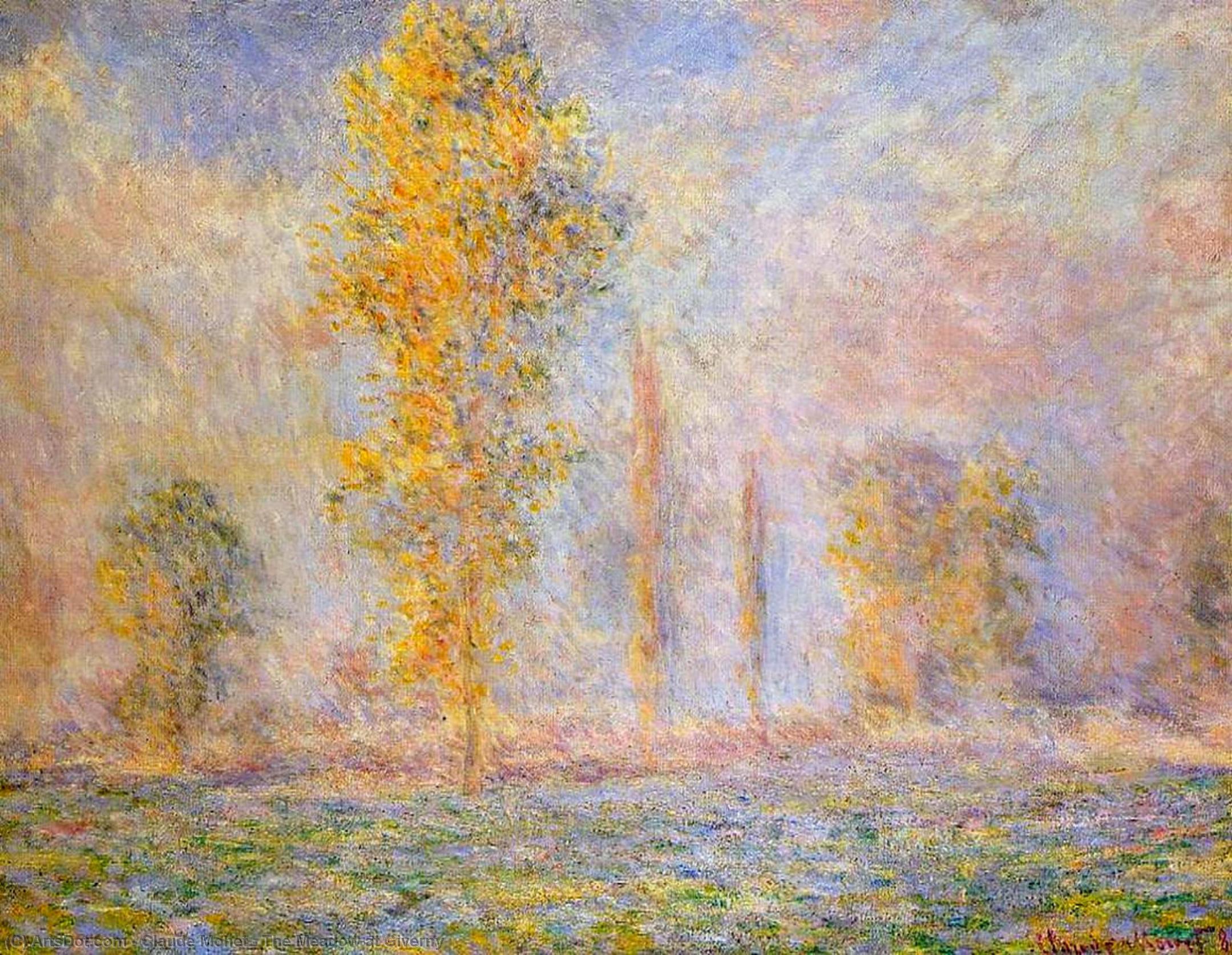 Wikioo.org – L'Enciclopedia delle Belle Arti - Pittura, Opere di Claude Monet - il prato a giverny