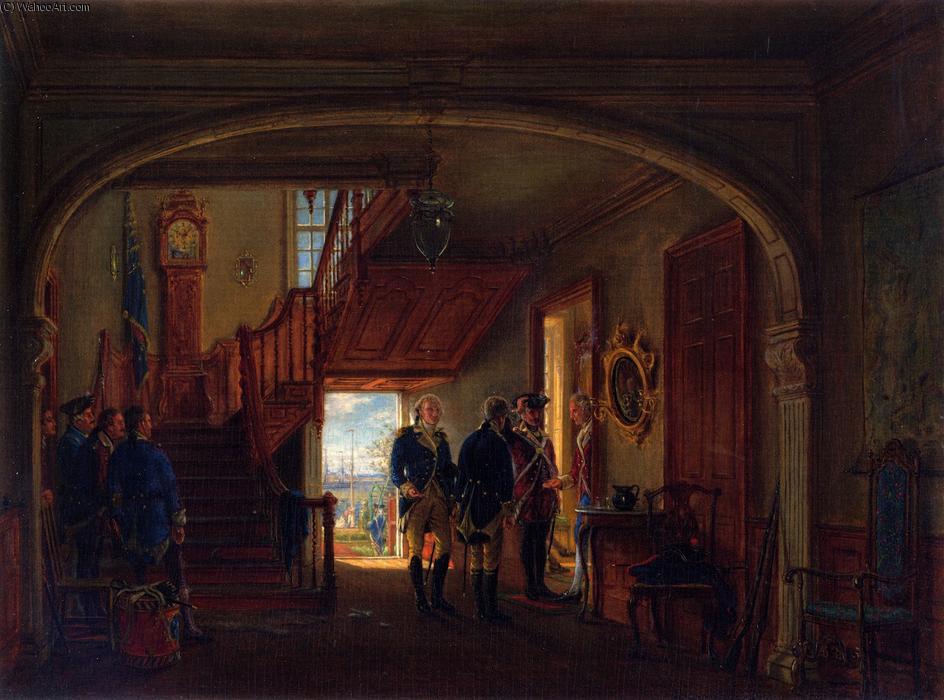 WikiOO.org - Encyclopedia of Fine Arts - Maľba, Artwork Edward Lamson Henry - The Meeting of General Washington and Rochambeau