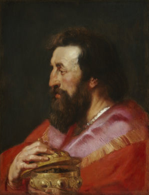 Wikioo.org – La Enciclopedia de las Bellas Artes - Pintura, Obras de arte de Peter Paul Rubens - Melchior , la asirio Rey