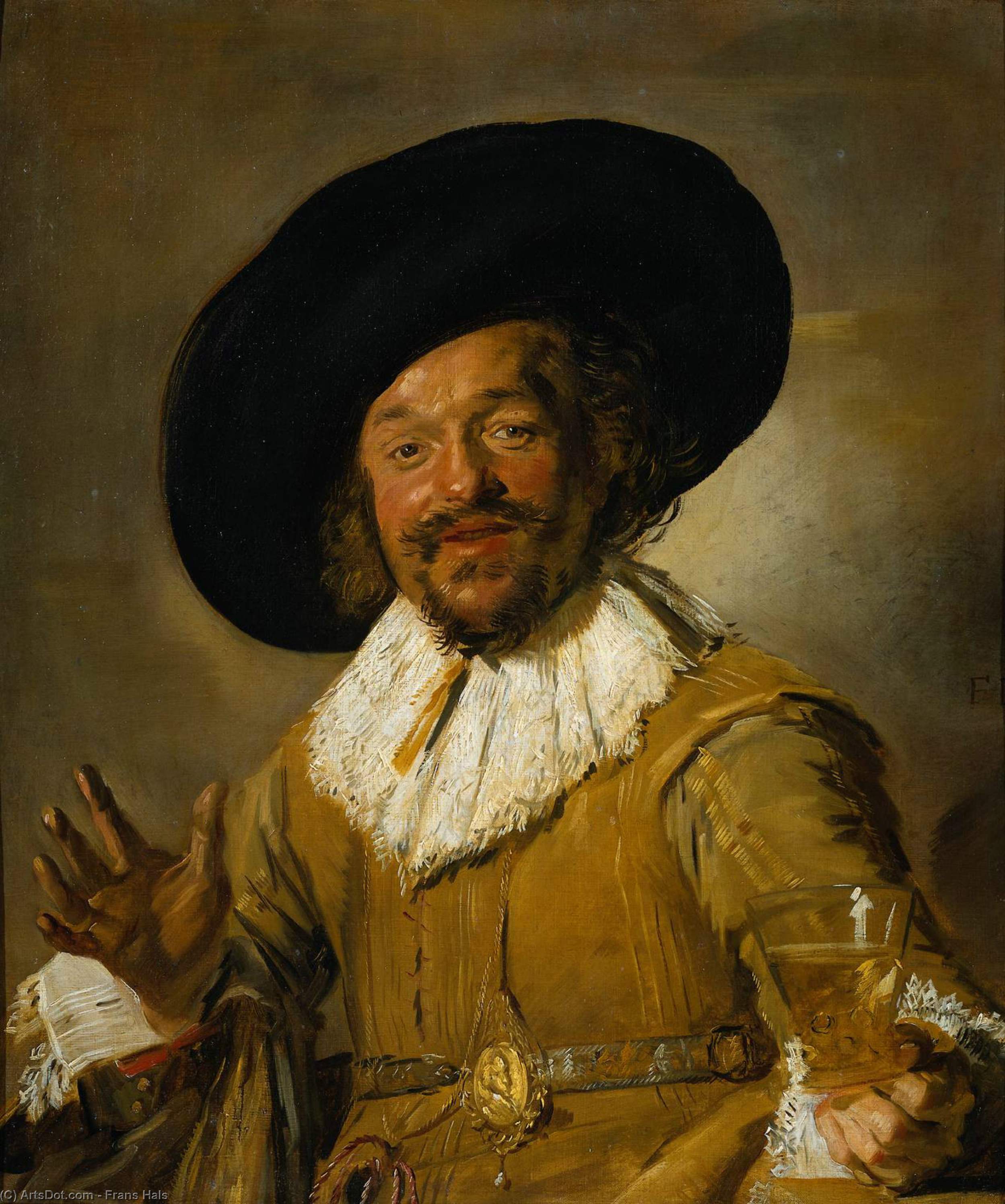 Wikioo.org - สารานุกรมวิจิตรศิลป์ - จิตรกรรม Frans Hals - The Merry Drinker