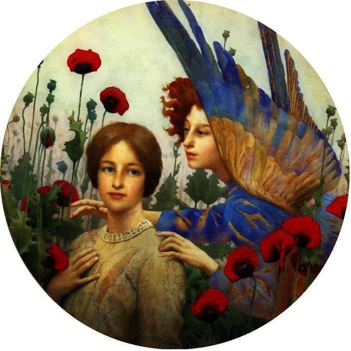 Wikioo.org - The Encyclopedia of Fine Arts - Painting, Artwork by Thomas Cooper Gotch - The Message