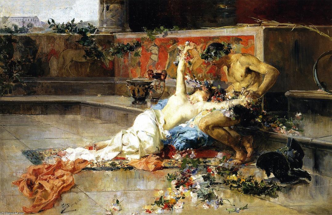 Wikioo.org - The Encyclopedia of Fine Arts - Painting, Artwork by Joaquin Sorolla Y Bastida - Messalina in the Arms of the Gladiator