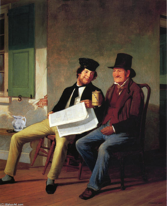 Wikioo.org - The Encyclopedia of Fine Arts - Painting, Artwork by James Goodwyn Clonney - Mexican News