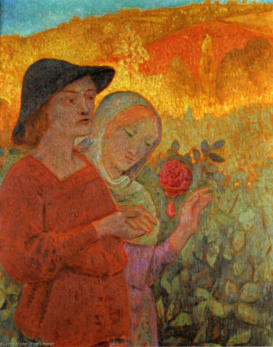 WikiOO.org - Enciklopedija dailės - Tapyba, meno kuriniai Paul Serusier - Mignonne Allons Voir si la Rose
