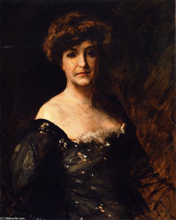 Wikioo.org - The Encyclopedia of Fine Arts - Painting, Artwork by William Merritt Chase - Minnie Madden Riske