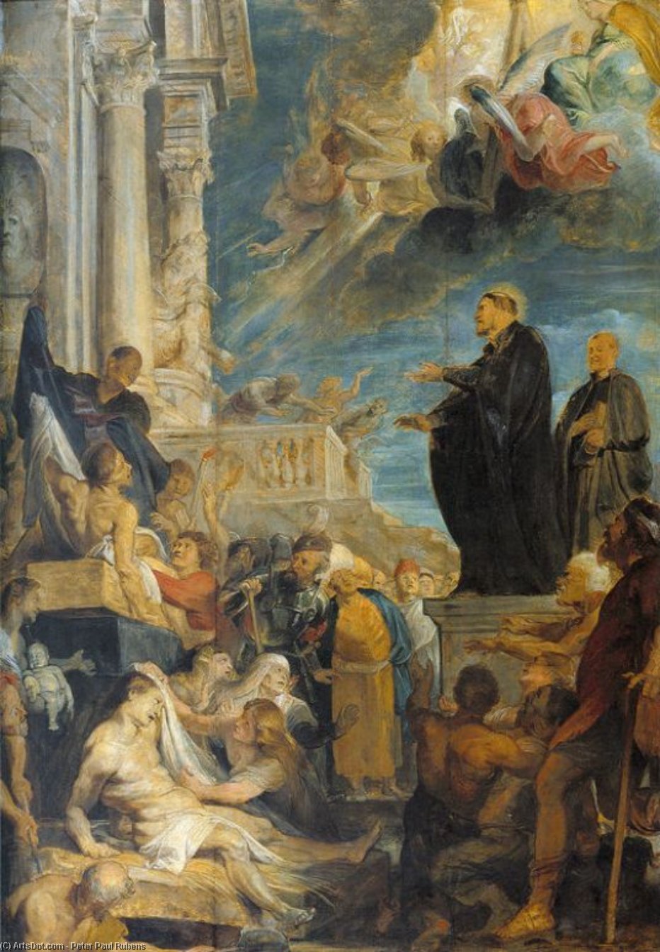 WikiOO.org - Encyclopedia of Fine Arts - Schilderen, Artwork Peter Paul Rubens - Miracle of St. Francis