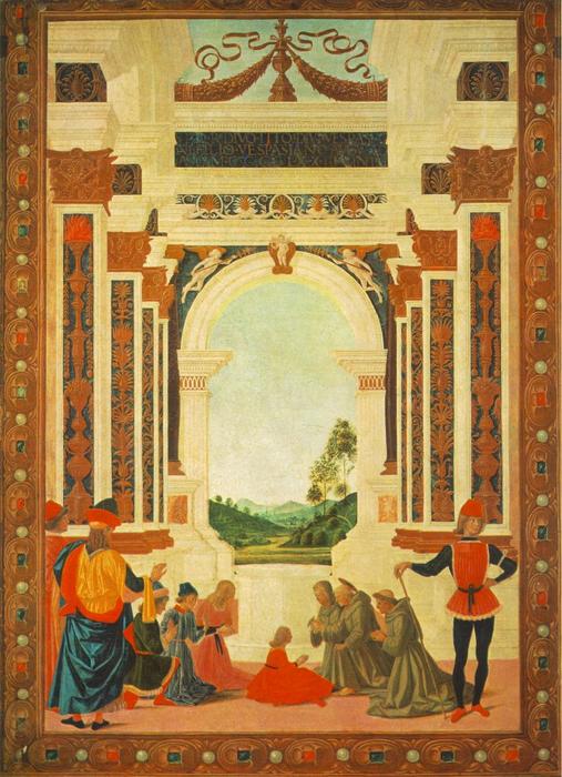 WikiOO.org – 美術百科全書 - 繪畫，作品 Vannucci Pietro (Le Perugin) - 圣贝纳迪诺的奇迹：一个年轻的愈合