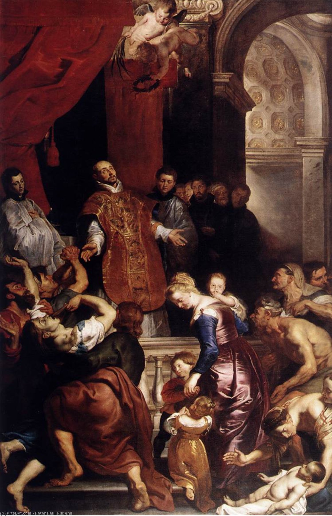 WikiOO.org - Güzel Sanatlar Ansiklopedisi - Resim, Resimler Peter Paul Rubens - Miracles of St. Ignatius