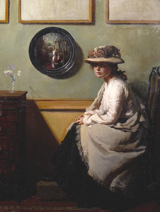 WikiOO.org - אנציקלופדיה לאמנויות יפות - ציור, יצירות אמנות William Newenham Montague Orpen - The Mirror