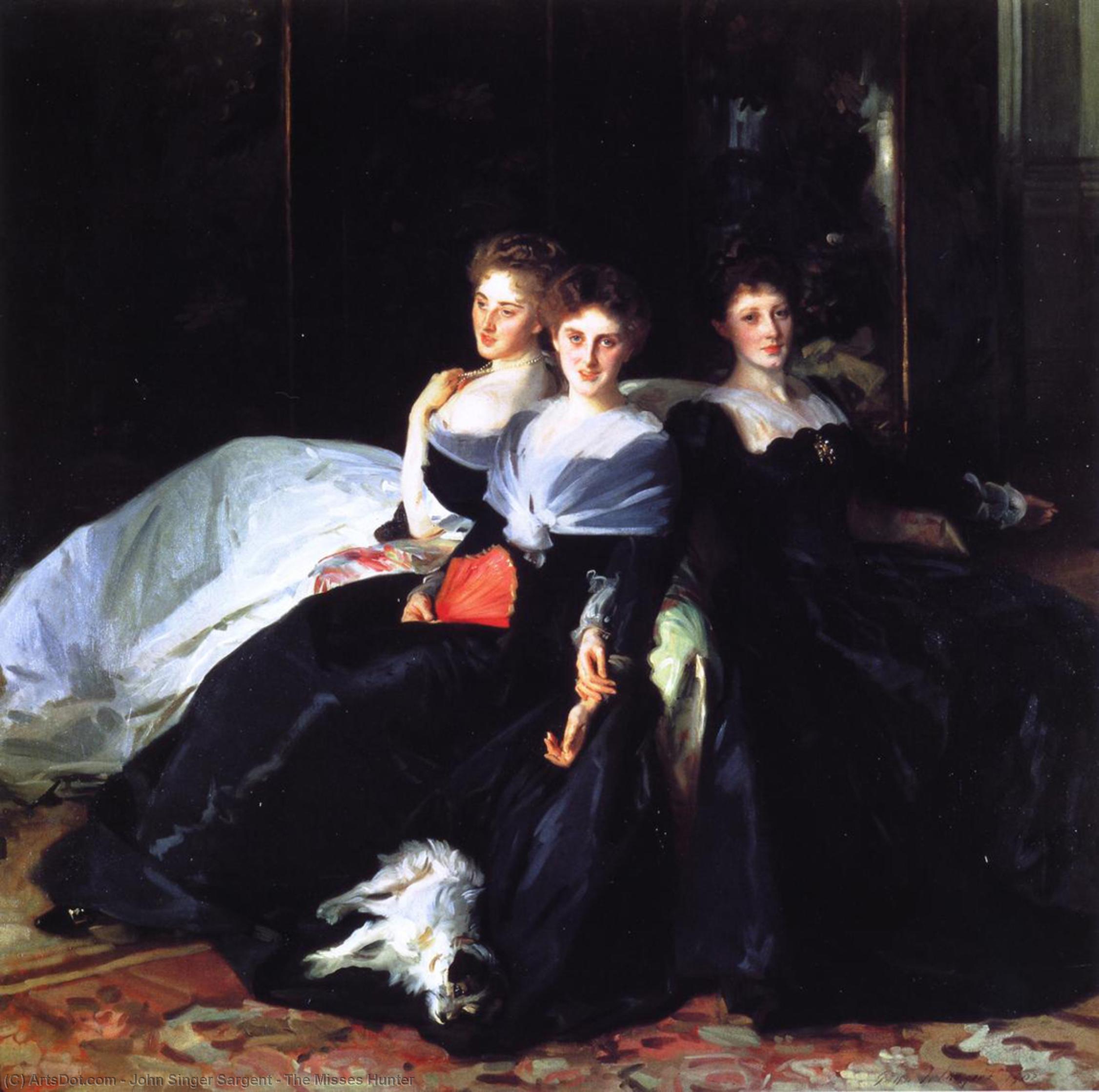 Wikioo.org - The Encyclopedia of Fine Arts - Painting, Artwork by John Singer Sargent - The Misses Hunter