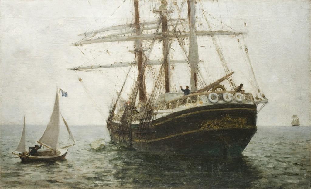 WikiOO.org - Güzel Sanatlar Ansiklopedisi - Resim, Resimler Henry Scott Tuke - The Missionary Boat