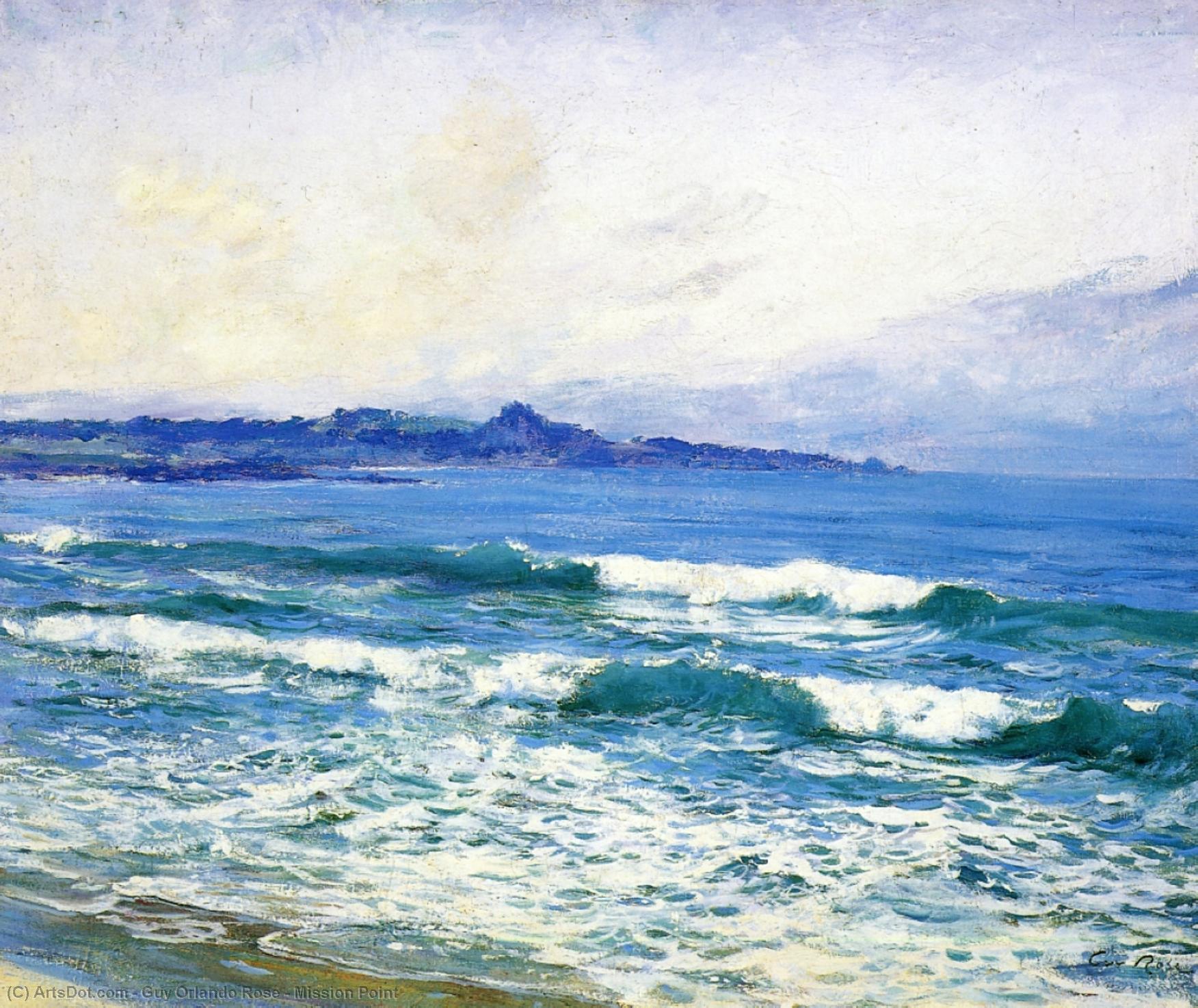 Wikioo.org - The Encyclopedia of Fine Arts - Painting, Artwork by Guy Orlando Rose - Mission Point