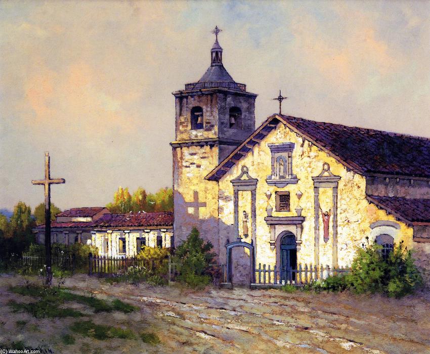 WikiOO.org - Enciclopédia das Belas Artes - Pintura, Arte por Edwin Deakin - Mission Santa Clara de Asís