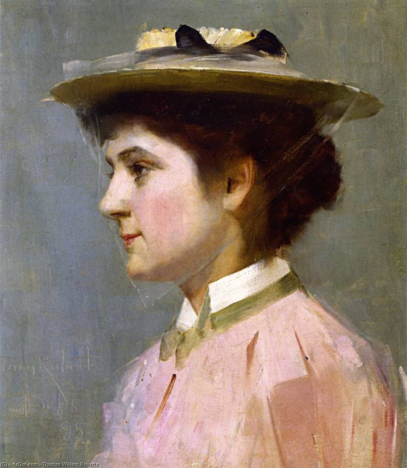 Wikioo.org - The Encyclopedia of Fine Arts - Painting, Artwork by Thomas William Roberts - Miss Isobel McDonald