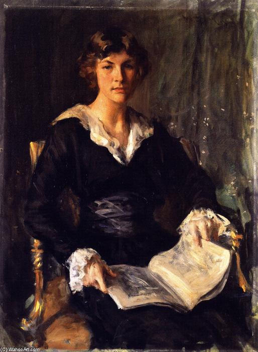 Wikioo.org - The Encyclopedia of Fine Arts - Painting, Artwork by William Merritt Chase - Miss Savageau