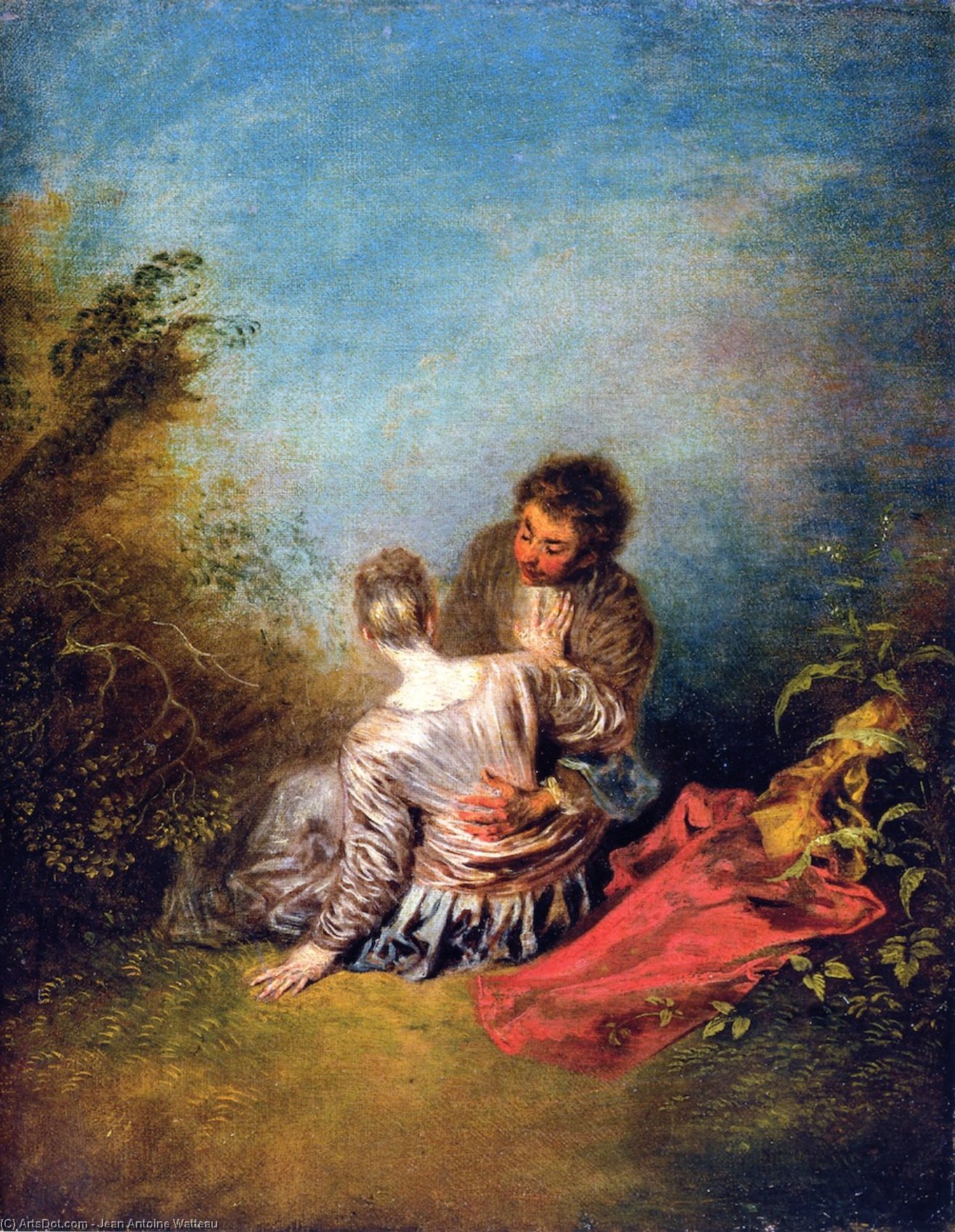 Wikoo.org - موسوعة الفنون الجميلة - اللوحة، العمل الفني Jean Antoine Watteau - The Misste