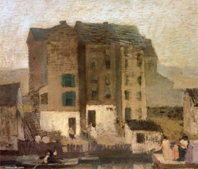 Wikioo.org - The Encyclopedia of Fine Arts - Painting, Artwork by Robert Spencer - Misty Evening