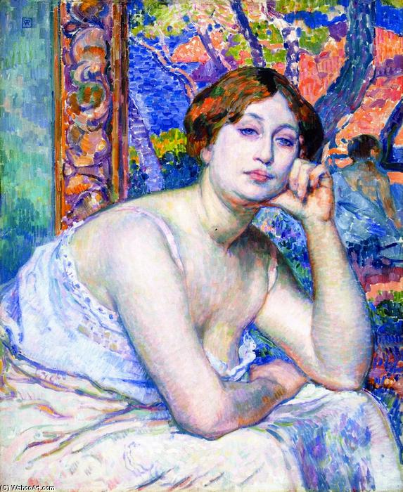 Wikioo.org - The Encyclopedia of Fine Arts - Painting, Artwork by Theo Van Rysselberghe - The Model (also known as Le modèle)