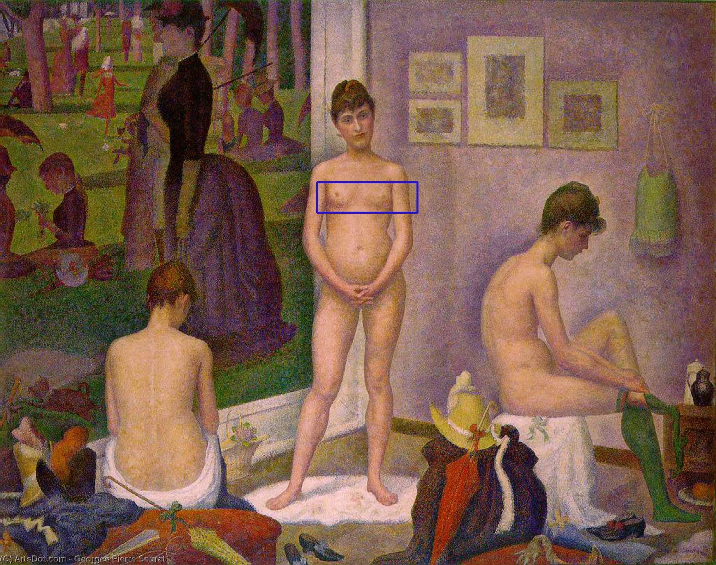 Wikioo.org - The Encyclopedia of Fine Arts - Painting, Artwork by Georges Pierre Seurat - Models