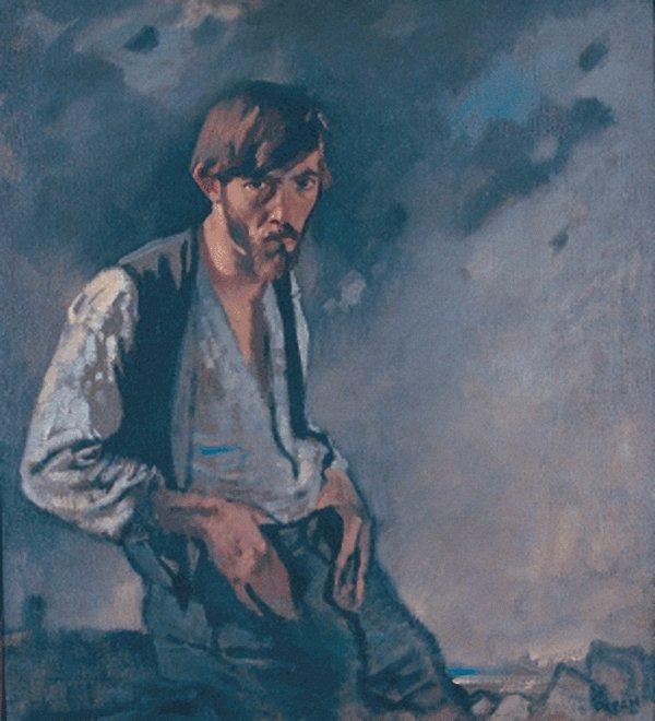 Wikioo.org – La Enciclopedia de las Bellas Artes - Pintura, Obras de arte de William Newenham Montague Orpen - hombre de ExtremoOriente Oeste