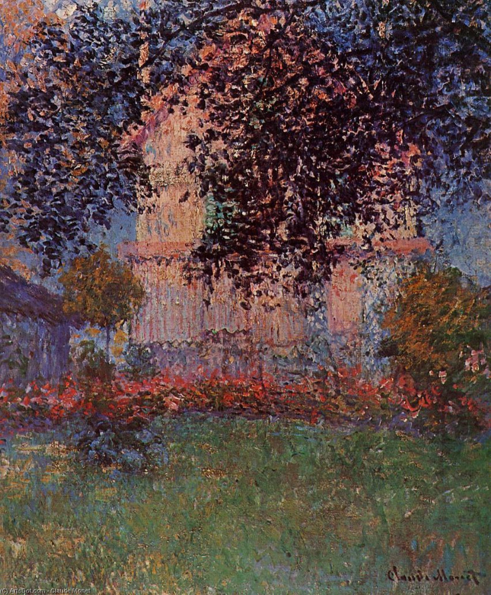 WikiOO.org - Encyclopedia of Fine Arts - Maleri, Artwork Claude Monet - Monet's House in Argenteuil