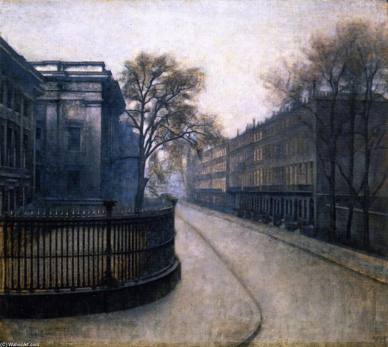 WikiOO.org - Encyclopedia of Fine Arts - Målning, konstverk Vilhelm (Hammershøi)Hammershoi - Montague Street in London