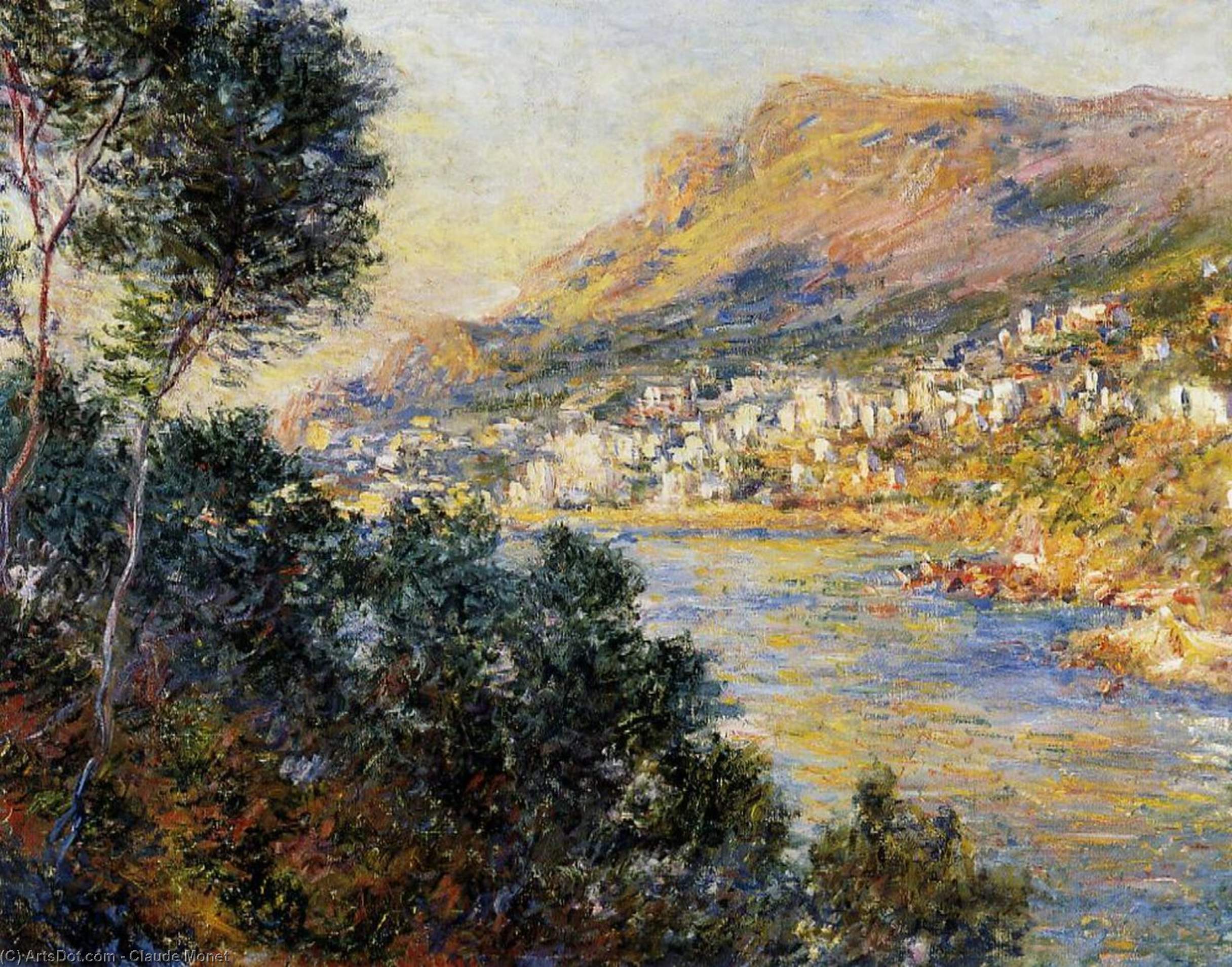 WikiOO.org - Enciclopédia das Belas Artes - Pintura, Arte por Claude Monet - Monte Carlo Seen from Roquebrune