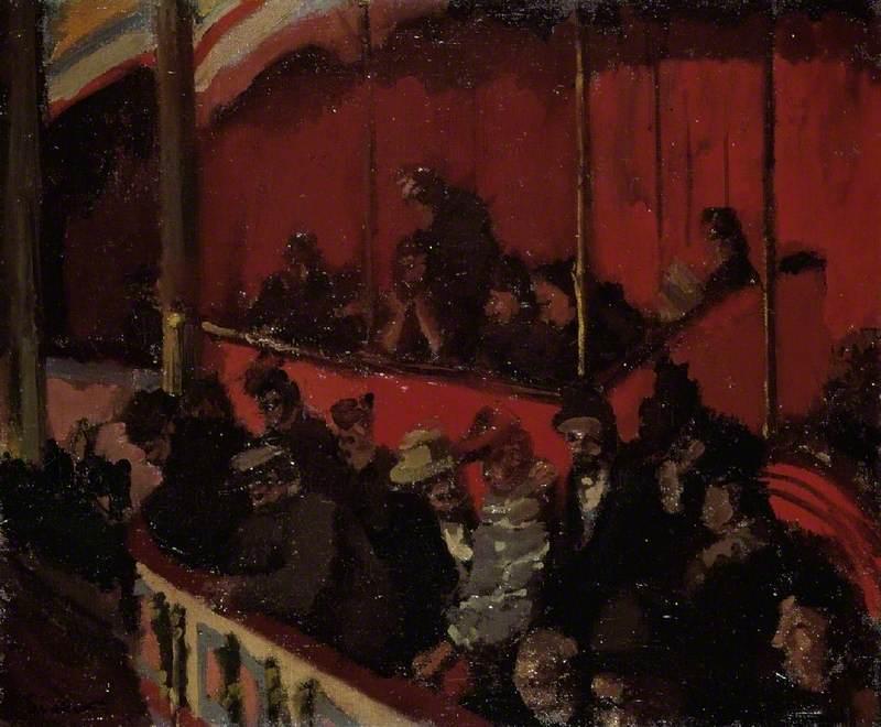 Wikioo.org – La Enciclopedia de las Bellas Artes - Pintura, Obras de arte de Walter Richard Sickert - El Teatro Montmartre