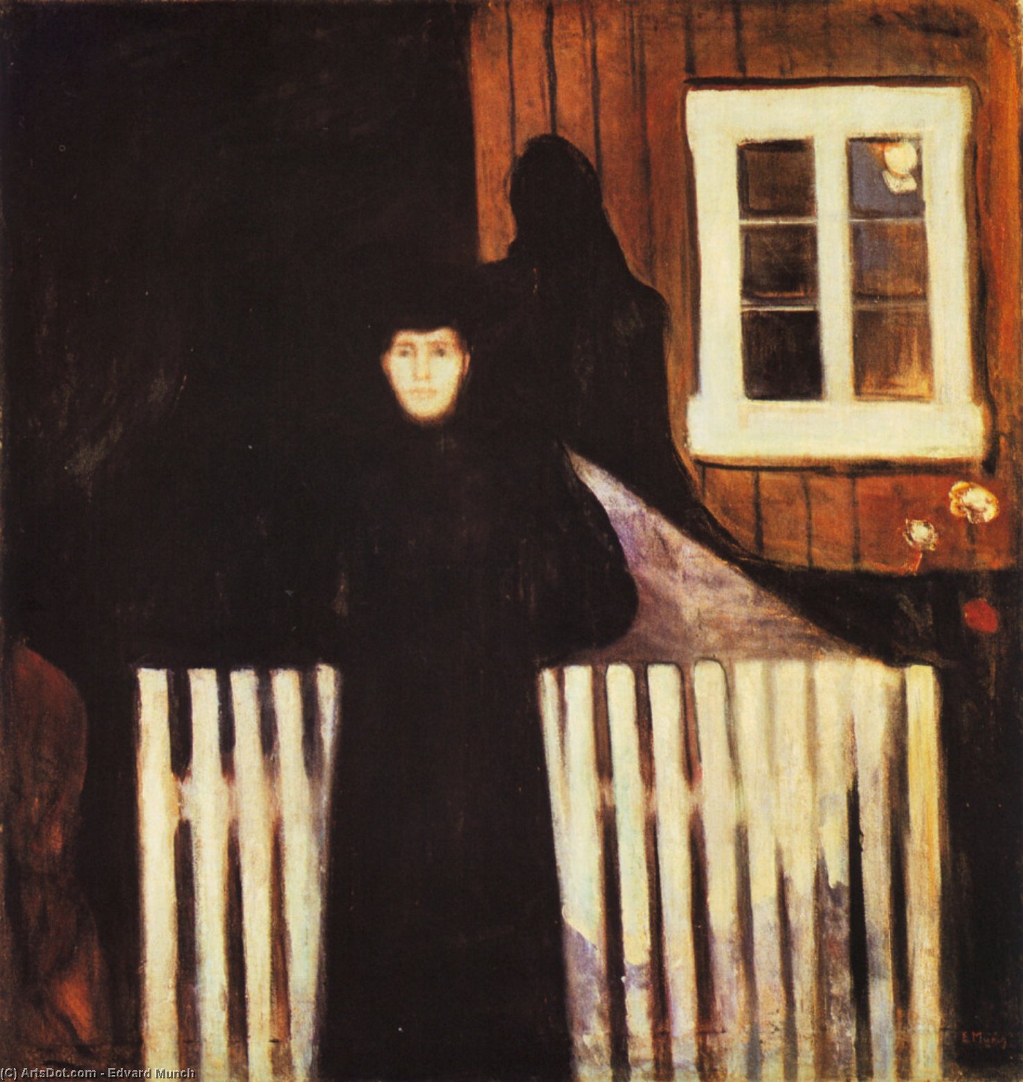 WikiOO.org - Encyclopedia of Fine Arts - Maleri, Artwork Edvard Munch - Moonlight