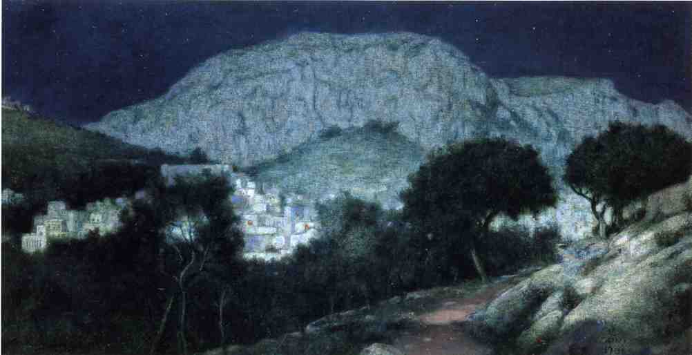 WikiOO.org - Enciklopedija dailės - Tapyba, meno kuriniai Charles Caryl Coleman - Moonlight Capri