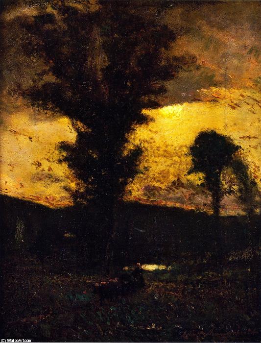 Wikioo.org - The Encyclopedia of Fine Arts - Painting, Artwork by Elliott Dangerfield - Moonlit Landscape