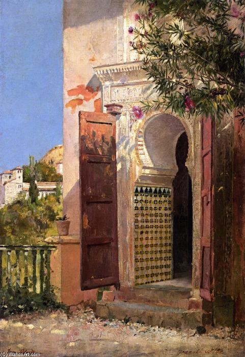 Wikioo.org - The Encyclopedia of Fine Arts - Painting, Artwork by Thomas William Roberts - A Moorish Doorway