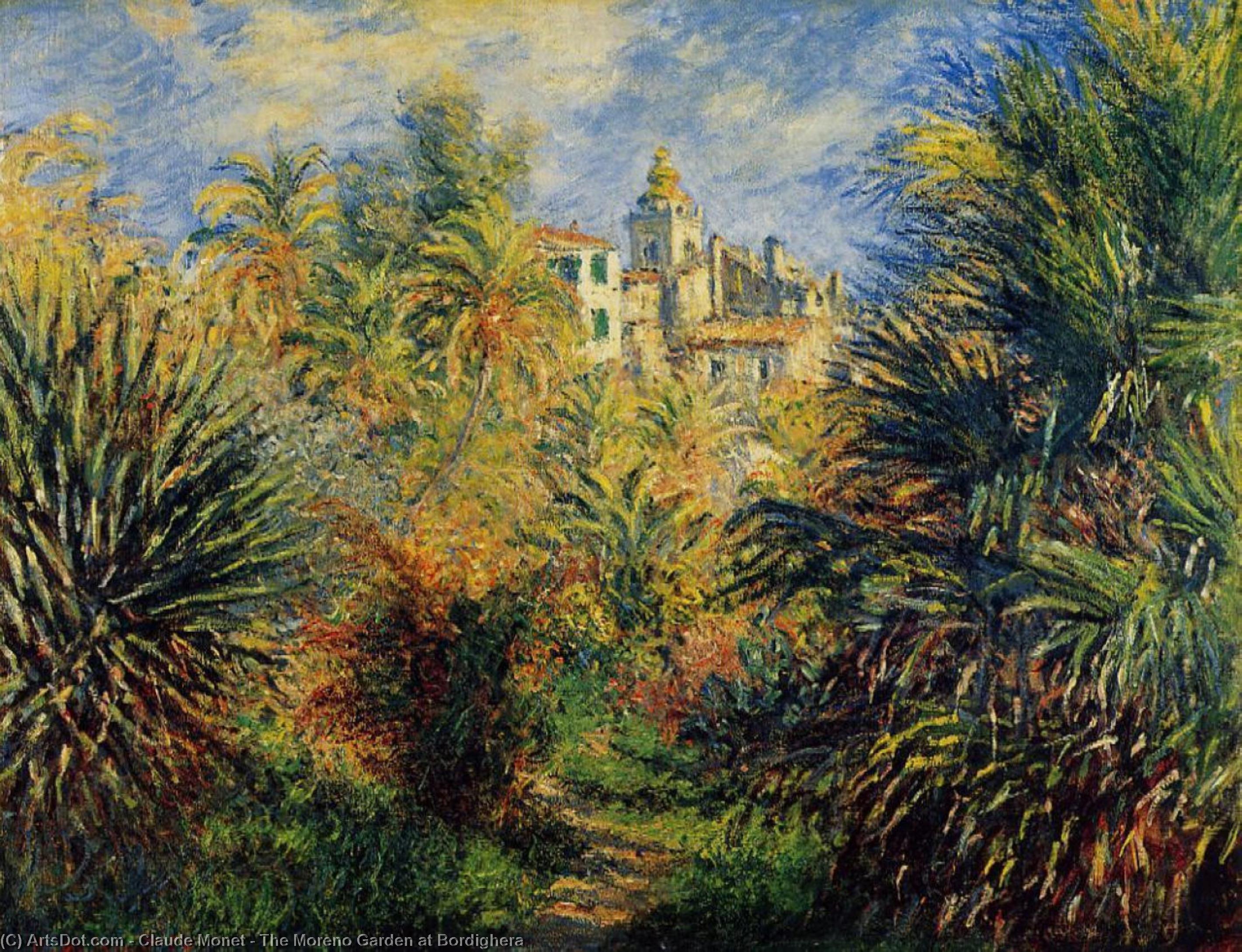 Wikioo.org - The Encyclopedia of Fine Arts - Painting, Artwork by Claude Monet - The Moreno Garden at Bordighera