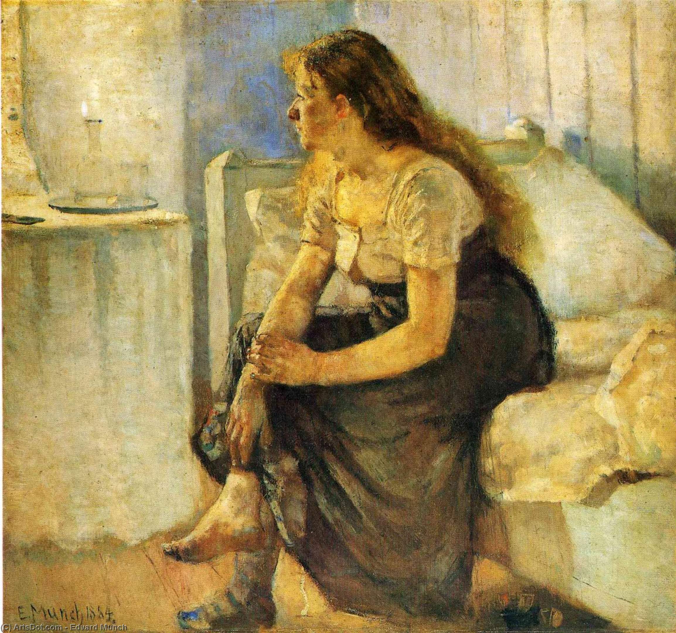 Wikioo.org - The Encyclopedia of Fine Arts - Painting, Artwork by Edvard Munch - Morning
