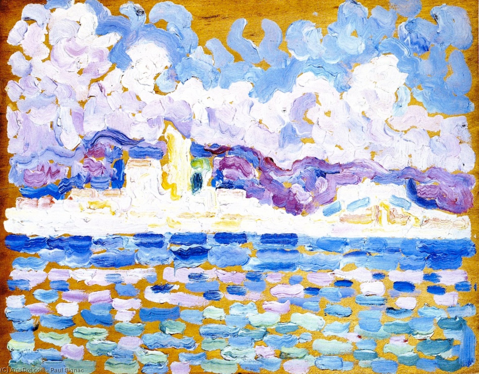 Wikioo.org - The Encyclopedia of Fine Arts - Painting, Artwork by Paul Signac - Morning, Antibes