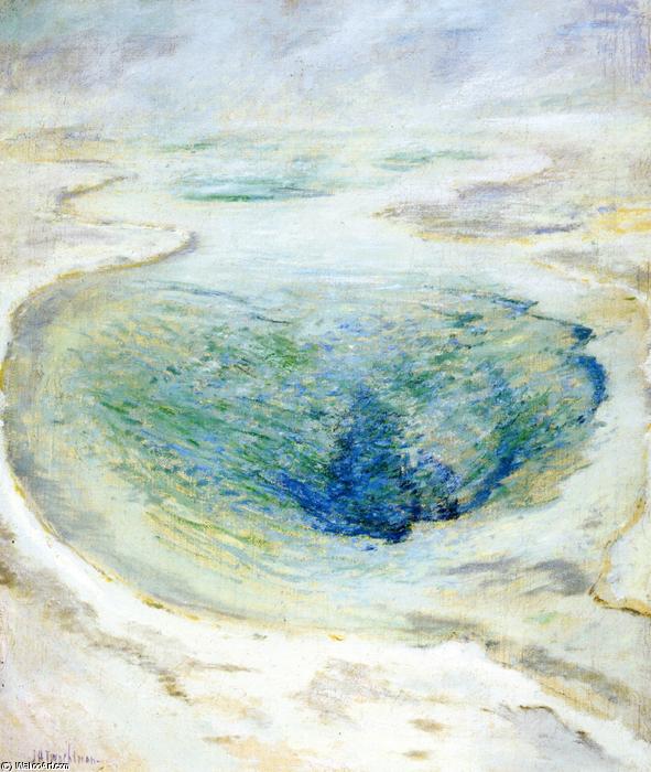 WikiOO.org - Güzel Sanatlar Ansiklopedisi - Resim, Resimler John Henry Twachtman - Morning Glory Pool, Yellowstone